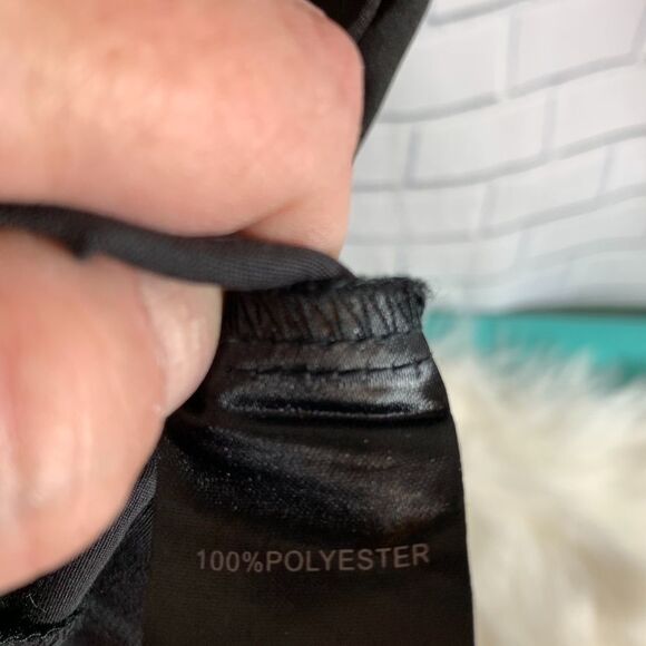 Voodoo Vixen Fitted Black Midi Dress Size S - Picture 4 of 5